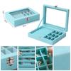 Premium Large Capacity Jewelry Box Flannel Jewelry Box Ring Necklace Jewelry Earrings Storage Box