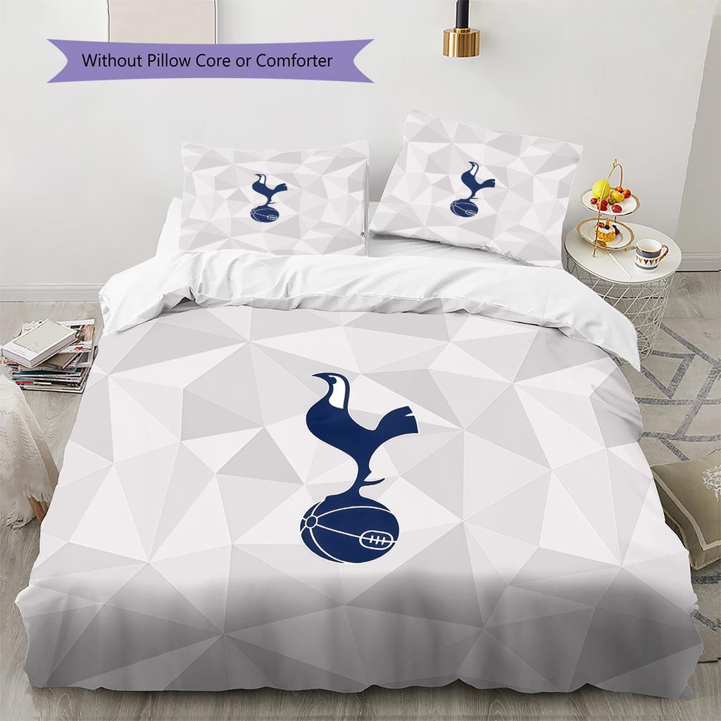 Tottenham Hotspur Pattern Bedding Quilt Set  Home Decoration  Gift (1 * Duvet Cover + 2 * Pillowcase  Without Core)