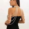Round Bead Body Chain Jewelry Handmade Jewelry Bridal Tassel Necklace  Bridal Accessories