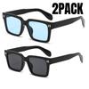 2PACK Classic Rivet Arrow Luxury Brand Designer Square Sunglasses Women for Men Popular Vintage Punk Outdoor Driving Glasses