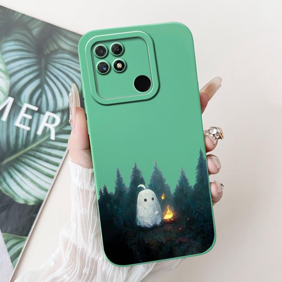 For Realme Narzo 50A Case RMX3430 Luxury Candy Painted Cover Soft Silicone Phone Case For Realme Narzo 50i Narzo50 A Shell Coque