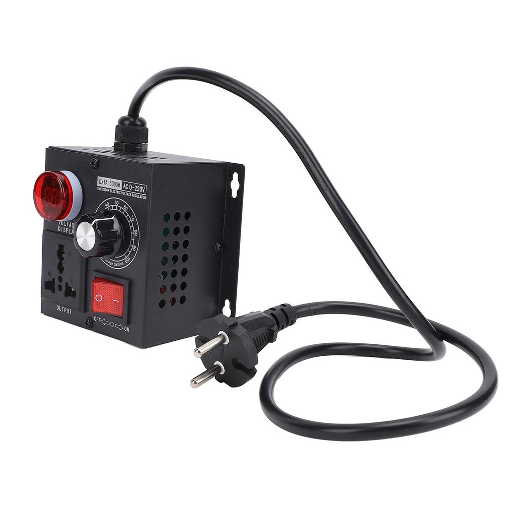 Electronic Voltage Regulator 5000W Thyristor LED Digital Display Stepless Variable Speed Controller