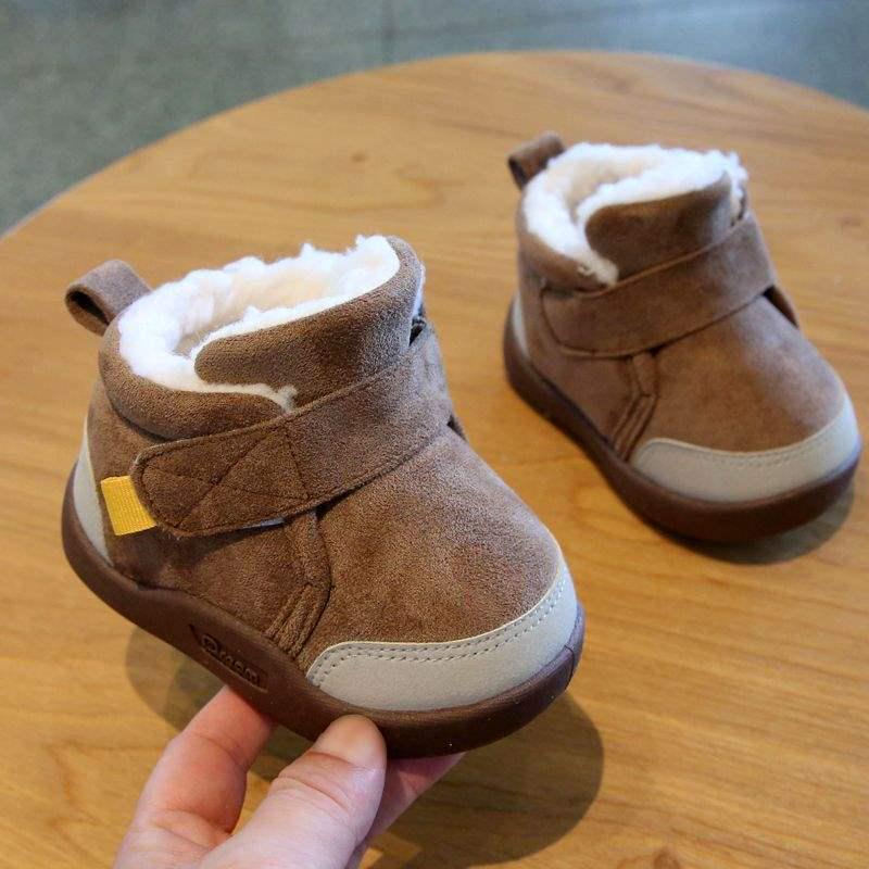 Children's Thickened Winter Snow Boots - Non-slip, Warm, Short Boots for Boys & Girls