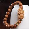 Barbie Sandalwood Tara Bodhisattva Bracelet: Men's & Women's 0.8 Single Circle DIY Buddhist Beads Jewelry.