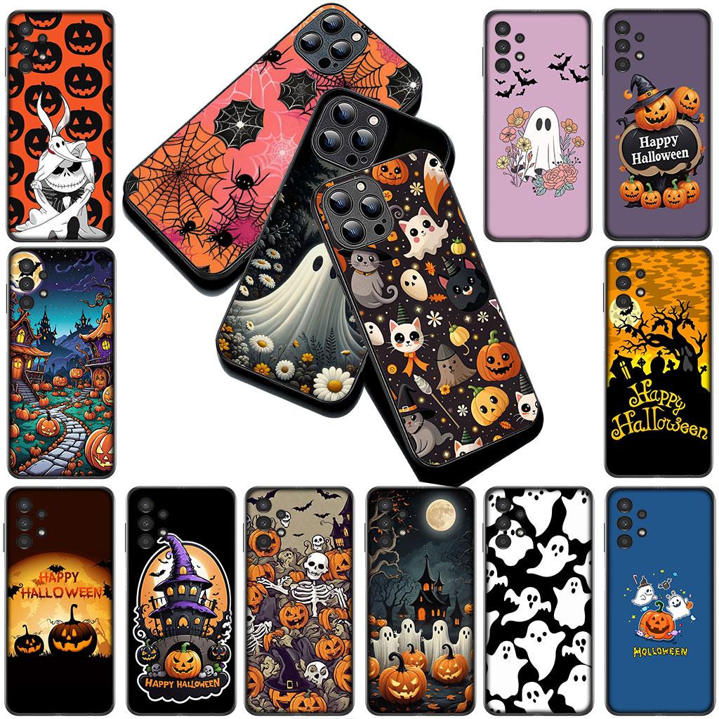 Little Ghost With H-Halloweens Pumpkin Phone Cover for Xiaomi Poco C75 C65 C71 C85 X7 X6 M7 F7 F8 Ultra F6 Pro Soft Case