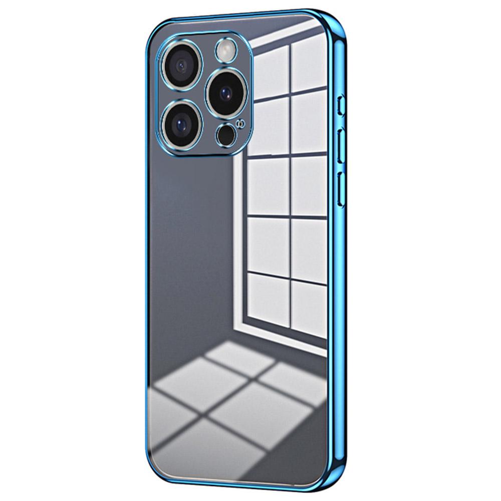 For iPhone 16 Pro Max Case Electroplating Frame Soft TPU Phone Cover F