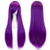 80cm Long Colorful Anime Cosplay Wig - Versatile, High-Temperature Resistant, Straight Hair