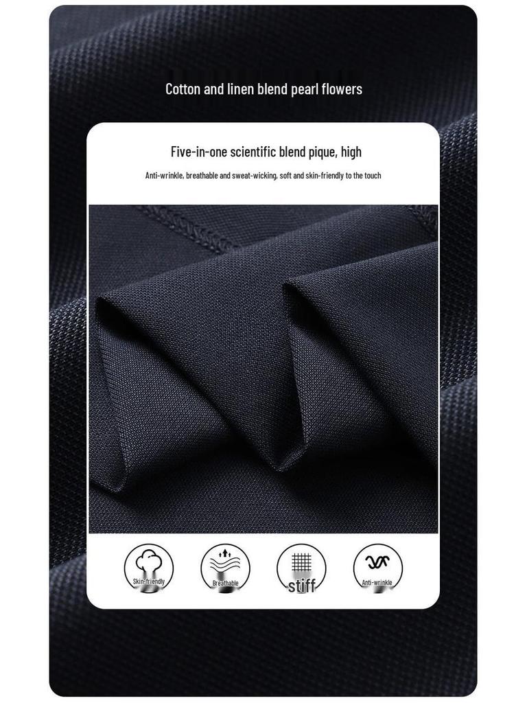 Hengyuanxiang Men's Summer Breathable Polo Shirt