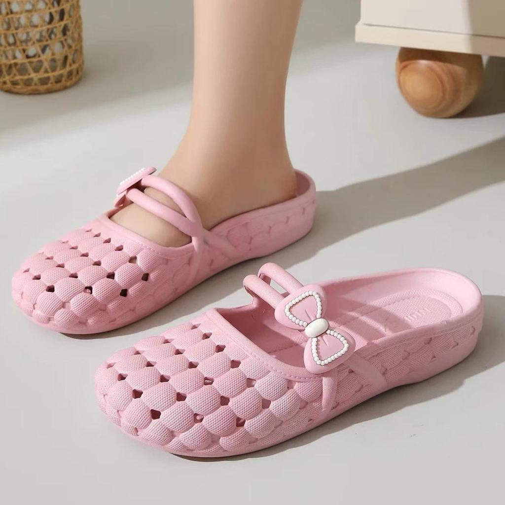 Women's Summer Soft Sole Breathable Non-slip Flat Slippers for Indoor/Outdoor Wear