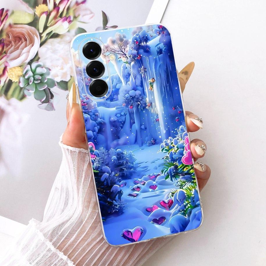 Case For Samsung Galaxy A37 5G Cover SM-A376B Popular Flower Soft Slim Silicone Cover For Samsung A57 A17 2025 A576B A176B Funda