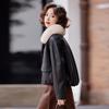 Fleece leather jacket short coat women's winter new thickened warm fashion leather jacket top