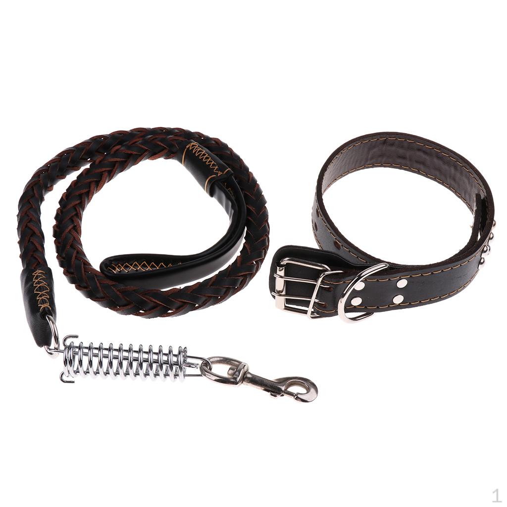 Pet Walking Training Dogs Leashes Medium Puppy Black,Brown