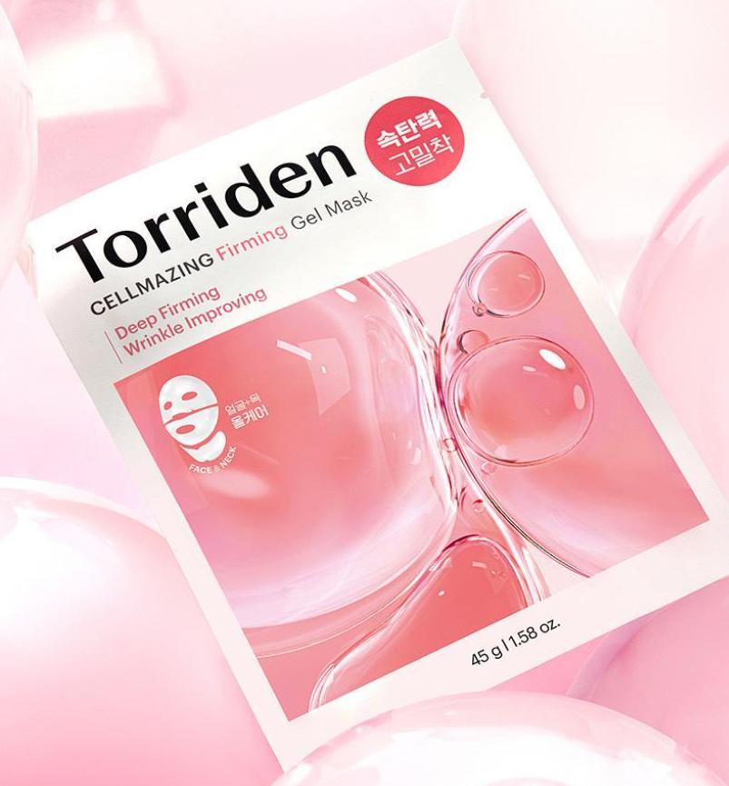 TORRIDEN Cellmazing Collagen Elastic Gel Mask – Face & Neck Intensive Care (1pc / 5pcs)