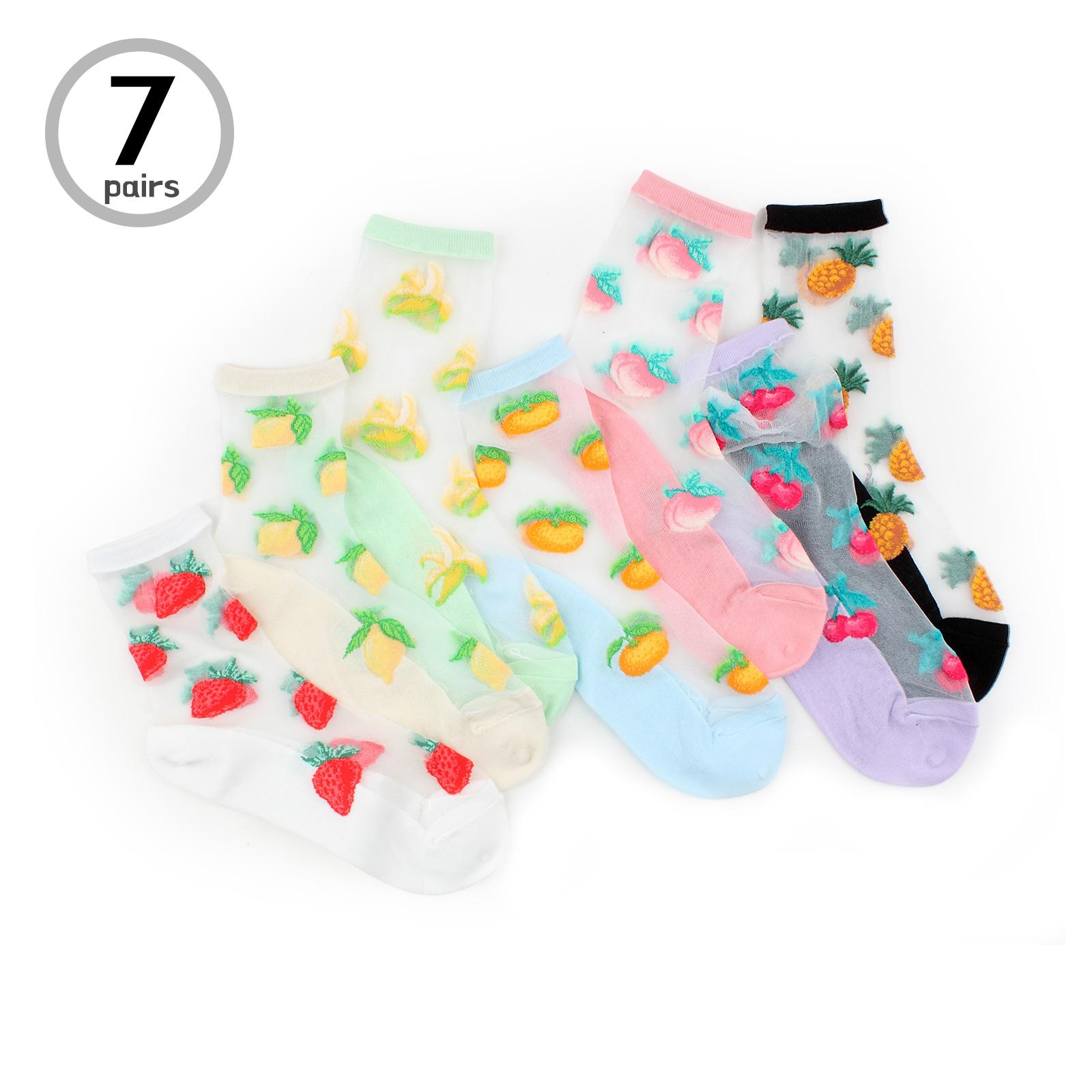 

Женские носки Fruits See Through Hi Juicy JN17