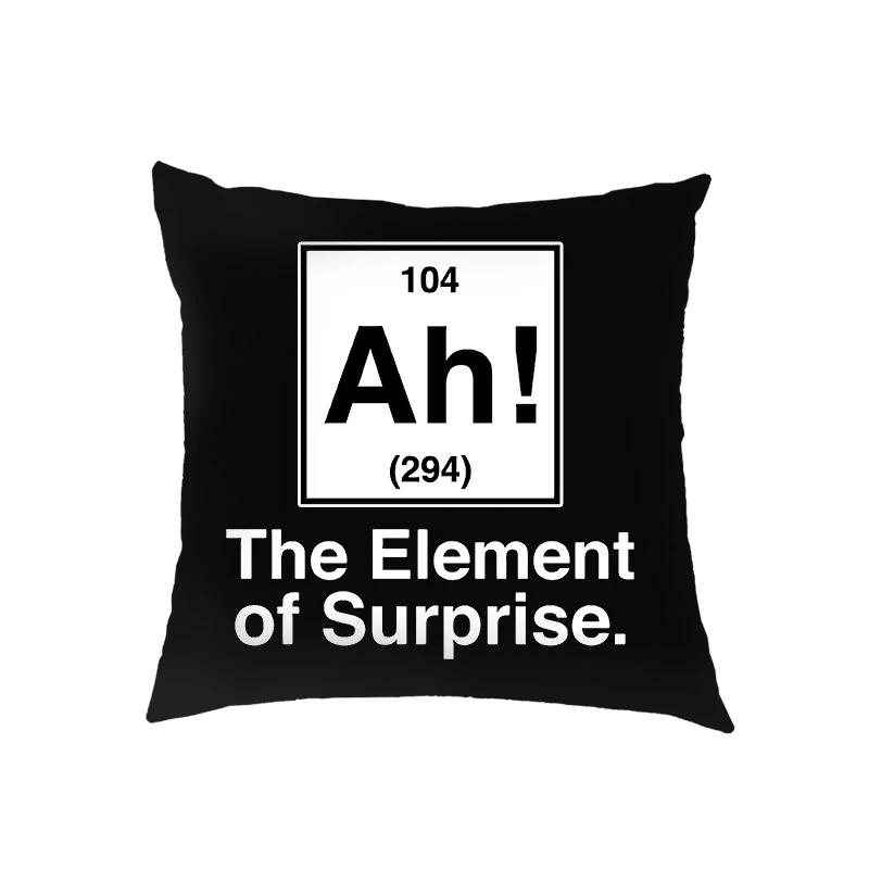 Magic Cube/ Math Formula Cushion Covers Periodic Table of Elements Pillowcase Home Sofa Decor Throw Pillow Cover for Living Roon