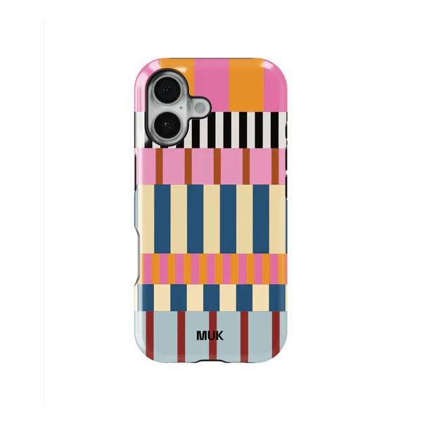 Colorful Stripes Phone Case For Samsung Galaxy A56 A36 A26 S26 S25 S24 S23 S20FE Ultra Plus Edge 4G 5G Luxury Double-layer Cover Samsung A16