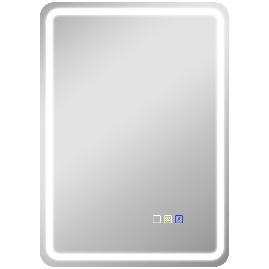 70 x 50 cm Bluetooth Badezimmerspiegel - Silberfarben