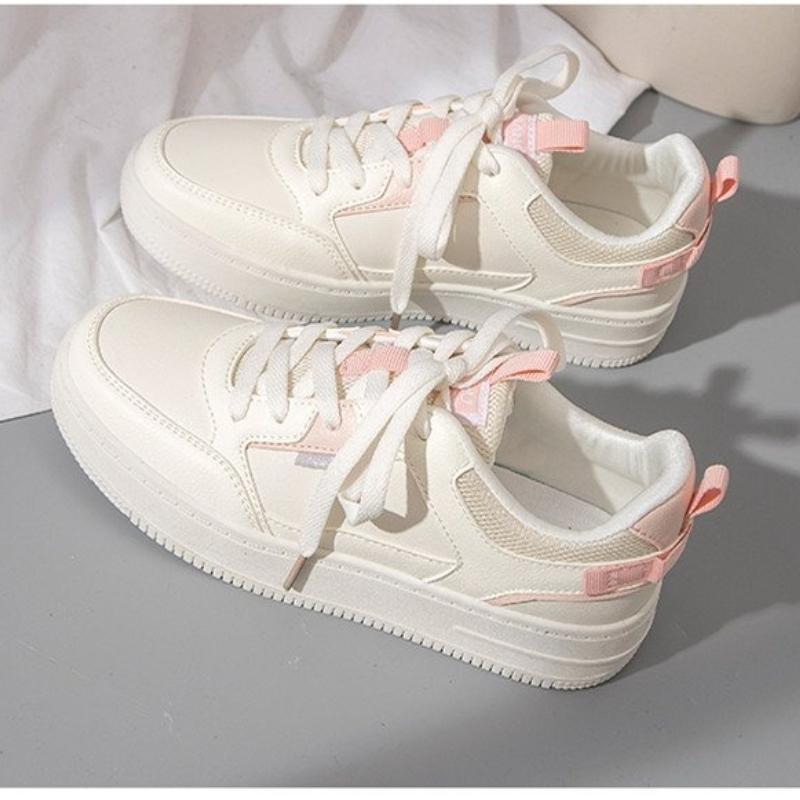 Summer Japanese Style White Sneakers Women Breathable Casual Sports Shoes Student Lightweight Low-Top Comfortable Walking Shoes