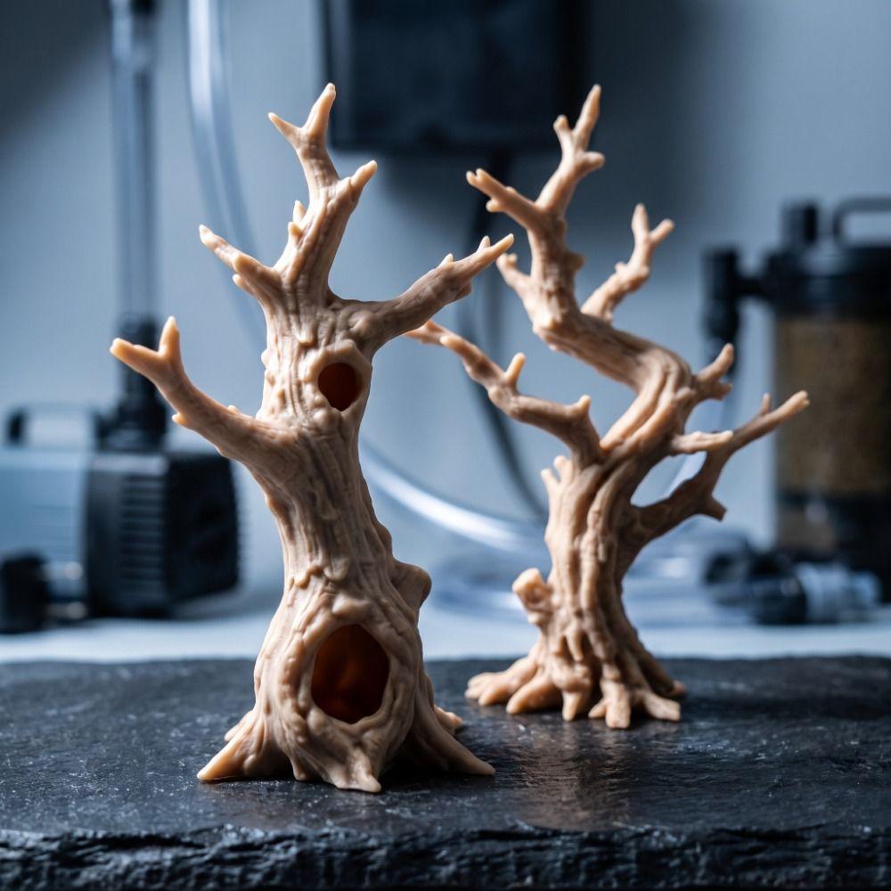 2pcs 3D Printed Reptile Cave Hollow Out Aquarium Decorations Jumping Spiders Climb Trees  Tara Crab