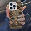 Vintage Ancient Girl Mural Painting Phone Case For iPhone 17 16 15 14 13 12 11 Pro Max XR XS MAX 7 8 PLUS INS Shake Proof Cover