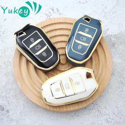Etui na kluczyk samochodowy składane TPU do Peugeot 408 508 301 2008 3008 do Citroen C4 CACTUS C3 C5 C4L Protector Shell Fob