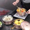 ZISIZ Colorful Stainless Steel Steamer Pot
