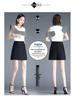Women's High-Waisted Black Suit Shorts - Korean Style, Slim, Wide-Leg Skirt-Pants for Spring/Summer
