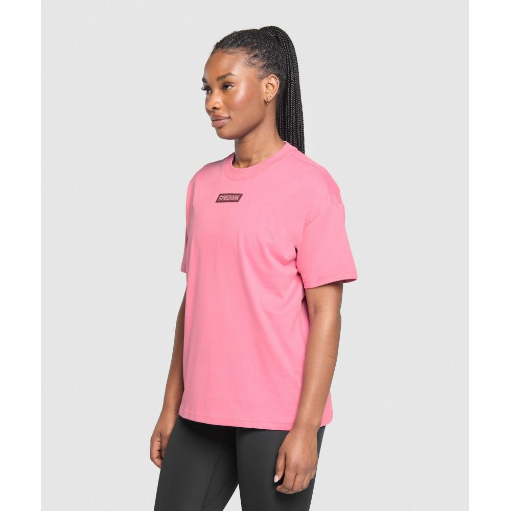 Gymshark Block Oversized T shirT sunseT Pink B6a3z Kcll