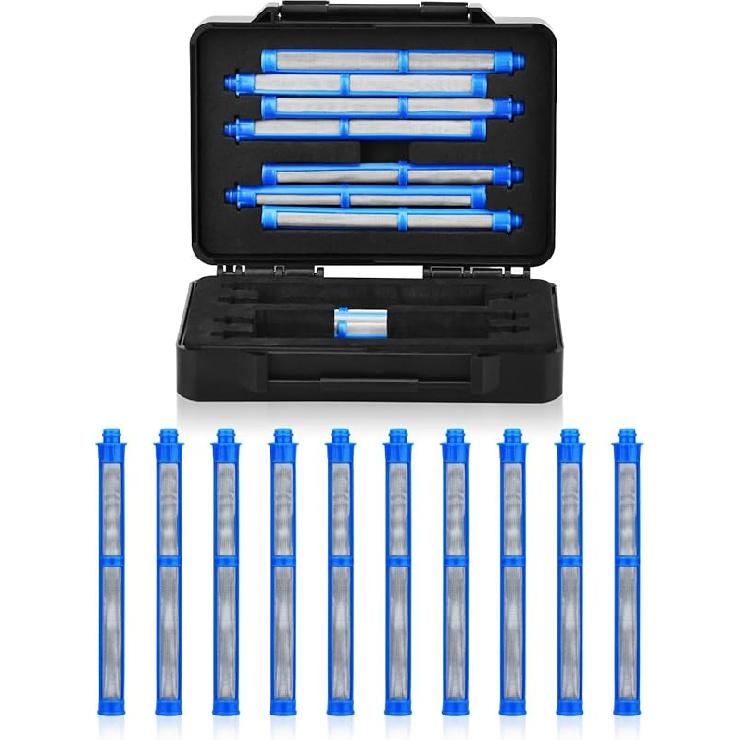 Airless Spray Gun Filter 287032 and 287033 Compatible with Suitable for Spray Gun Contractor II and FTx II Latex 60 Mesh 5pcs and 100 Mesh