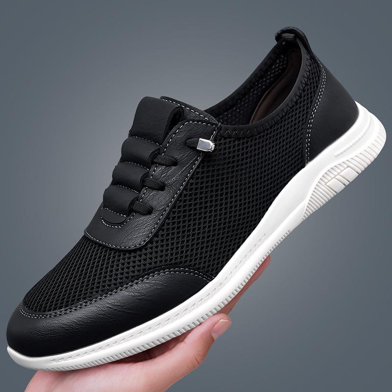 Summer Men's Mesh Casual Sneakers Sweat-Absorbant Breathable Dress Shoes New Comfortable Walking Oxford Shoes Trainers for Men