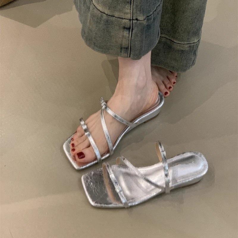 Gentle fairy sandals female sweet bow with skirt open-toed wedges