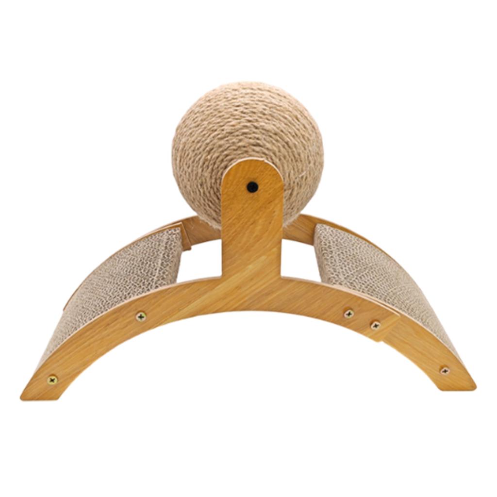 Sisal Pet Toys, Pet Scratching Boards, Wear-Resistant And Non-Shedding Scratching Balls, Arched Ferris Wheel-Shaped Pet Scratching Boards
