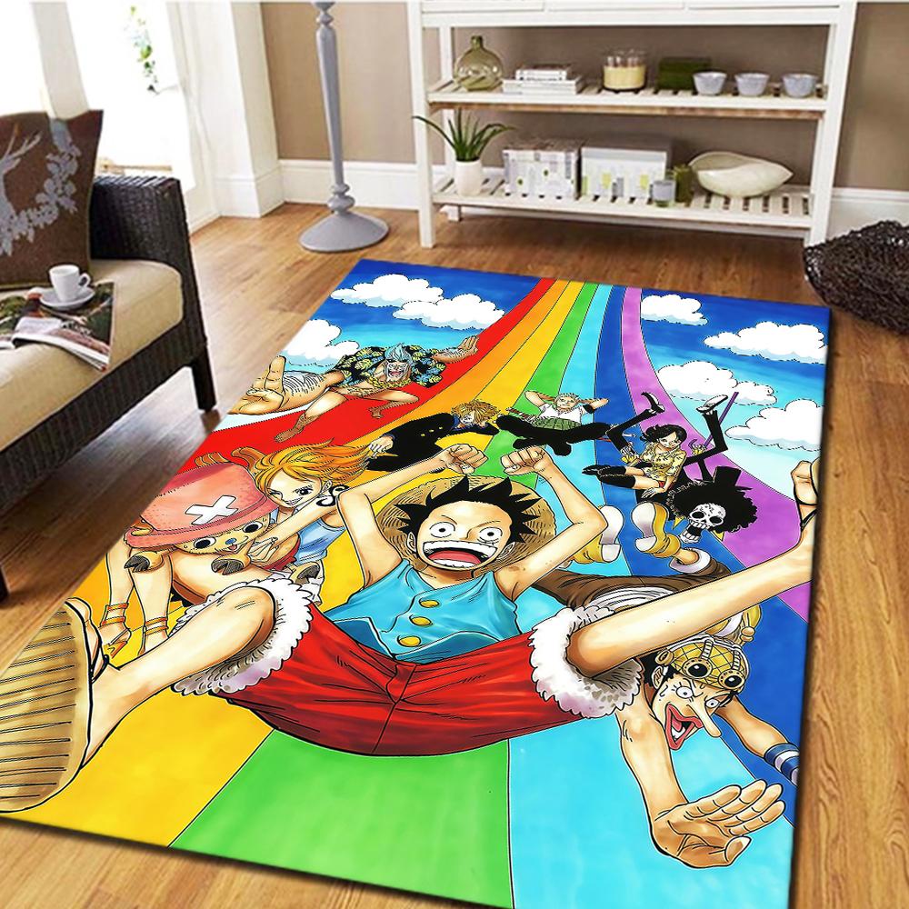 ONE PIECE Anime Digital Print Carpet, Living Room Floor Mat, Bedroom Decorative Rug, Cool Movie Play Mat -HYQ48