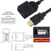Highly speed Hdmis Extension Cord Clear 1080p Hdmis Extender Ethernet Supported 1.5m Durability Design for Auto Devices