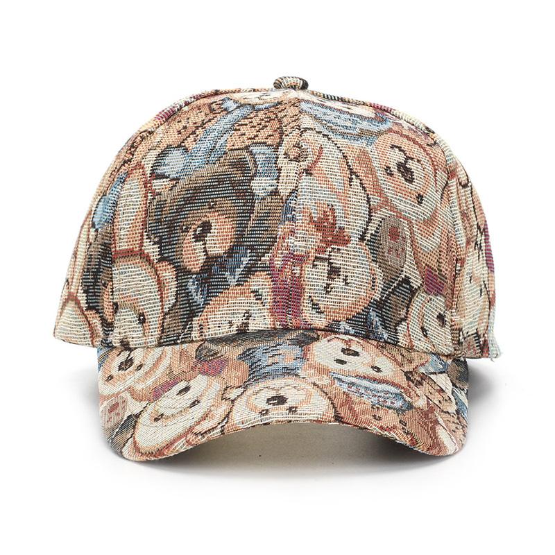 Trendy Cartoon Little Bear Duckbill Hat Casual Cute Couple'S Baseball Cap Spring Summer Outdoor Sports Sun Protection