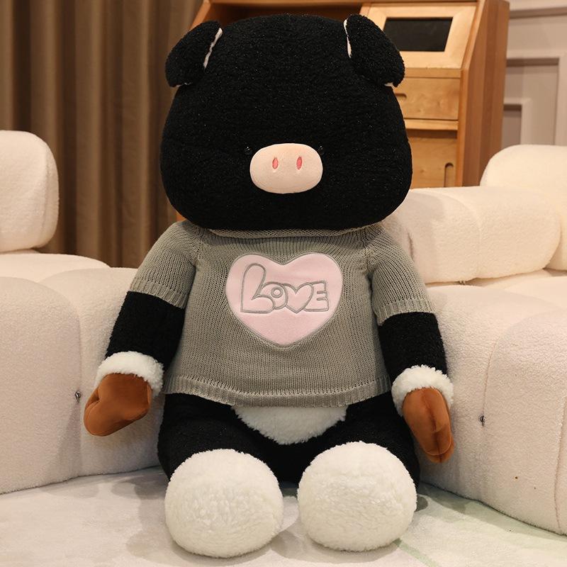 

Large sweater pig doll plush toy clothing pig doll girl soothing doll birthday gift 60cm