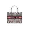 Embroidery Tote Bag, Shopping Bag, Handbag Medium Women's White & Light Pink M1296ZESO-M45E