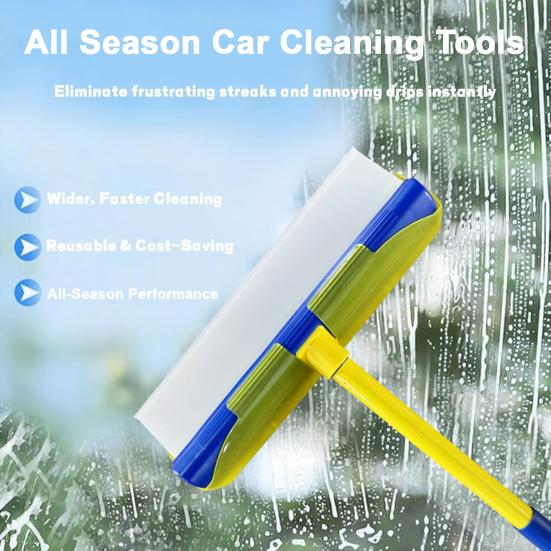 Silicone Window Squeegee Kit for Car Cleaning All Season Aqua Blade Cleaner Wide Scraper Efficient Auto Cleaning Supplies