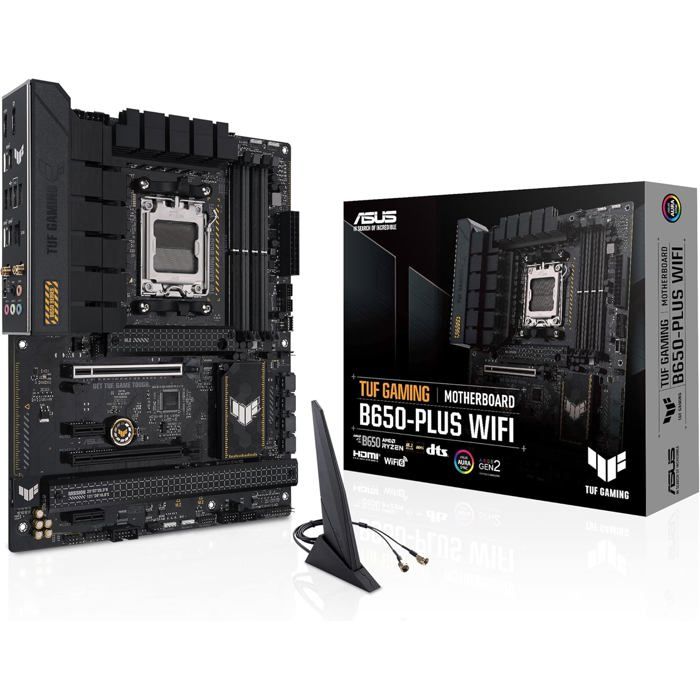 ATX Gaming Motherboard - ASUS - TUF GAMING B650-PLUS WIFI - Socket AM5 - DDR5 - PCIe 5.0