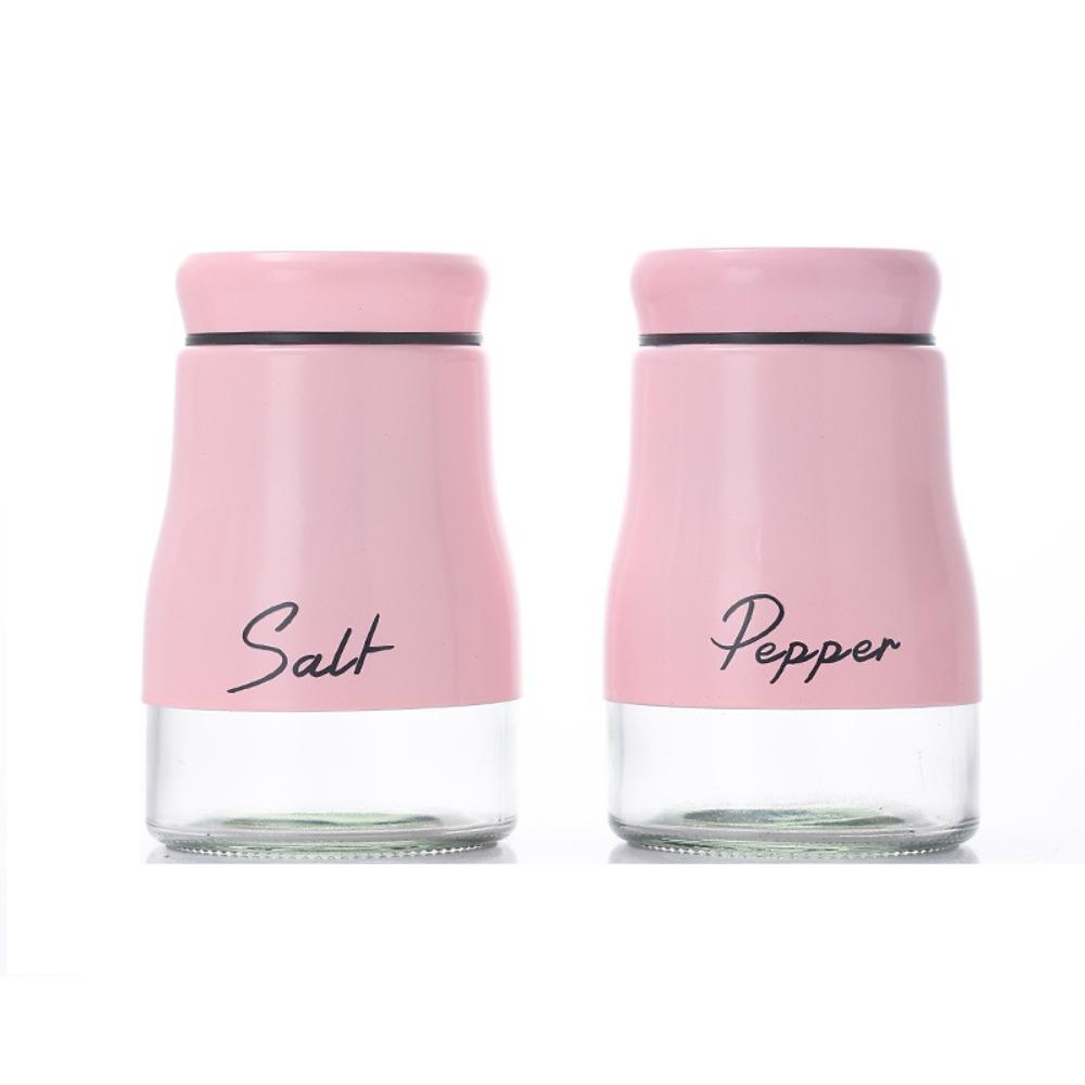 2PCS Leak-proof Salt Pepper Bottle Set Moisture-proof Seasoning Bottle BBQ Seasoning Bottle  Chef