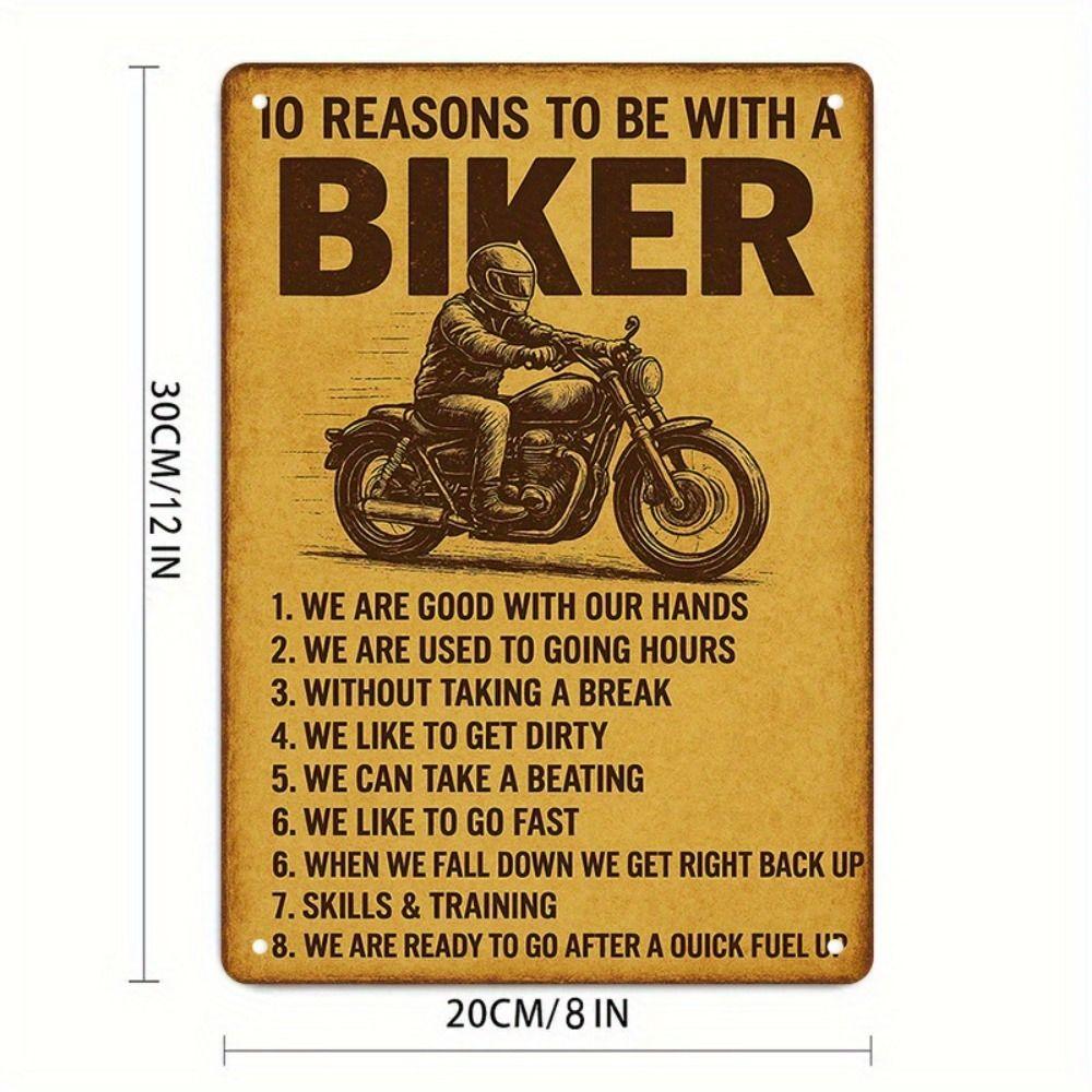 Vintage Retro Motorcycle Tin Sign Metal Wall Art Decor for Home Garage Man Cave Bar Cafe 20x30cm