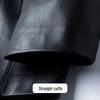 Men's Genuine Sheepskin Stand-Collar Leather Jacket