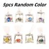 5pcs Simulated Goldfish Water Bag Transparent Resin Drip Glue Water Bag Fish Material Suitable for Keychain Jewelry Production