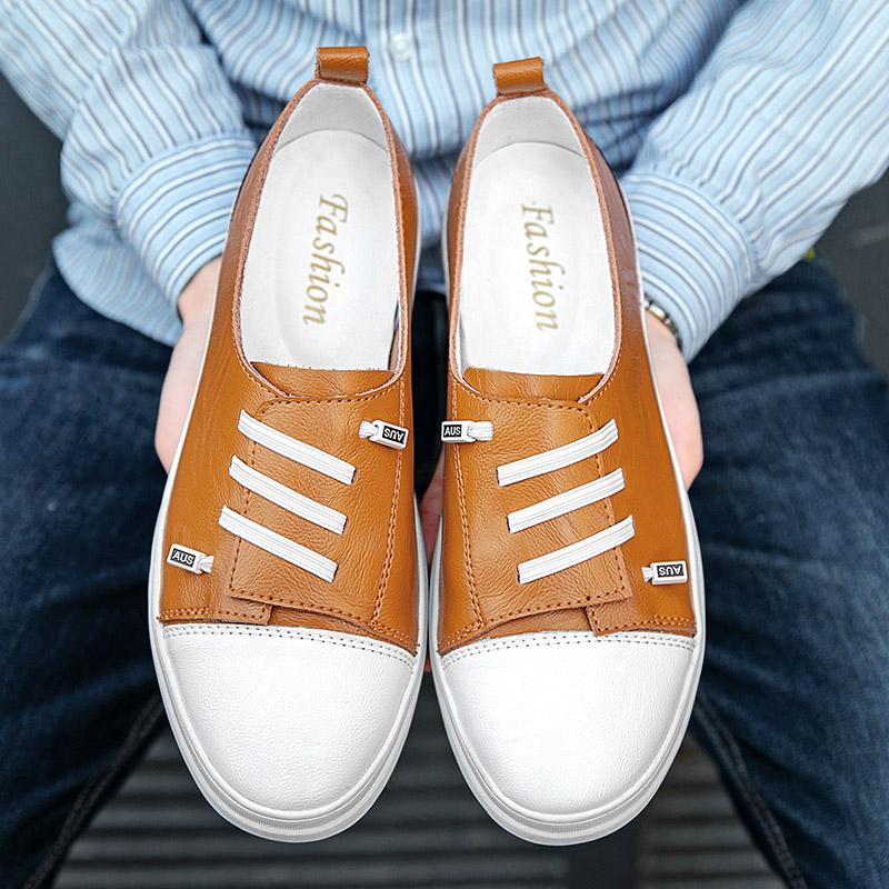 

Модная мужская уличная обувь из натуральной кожи, модные туфли для вождения, мужская обувь-слипоны горячей распродажи, мужские удобные лоферы ручной работы 45 жёлтый