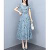 Elegant Floral Slimming Plus Size Summer Dress