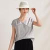 Zhaojun New Chinese Style Silk Blend Vest Top with Pearl Buttons