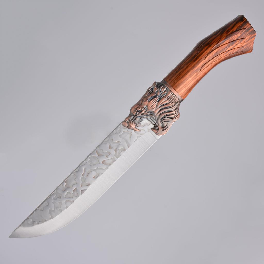 Professionelles Küchenkochmesser, Handgeschmiedetes Messer Edelstahl-Kochmesser Ausbeinmesser Schneidemesser Fischmesser Metzgeresser