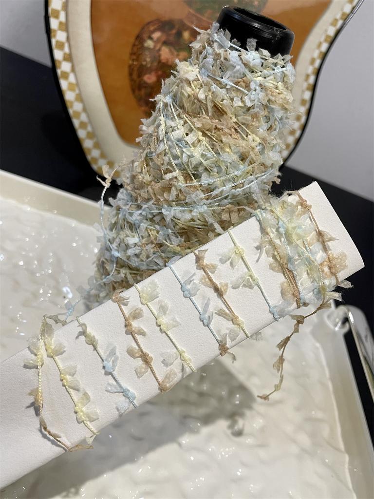 100g/roll Fancy Butterfly Knitting Yarn Special Paper Scraps Polyester Yarn Handmade DIY Knitting Crochet Scarf Bag Glove Wiring