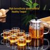 Zhenqi High Borosilicate Glass Teapot with Stainless Steel Infuser
