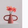 Creative Amphora Special-shaped Vase Living Room Dining Table Decoration Simple Art Cutout Ceramic Vase Flower Home Decoration
